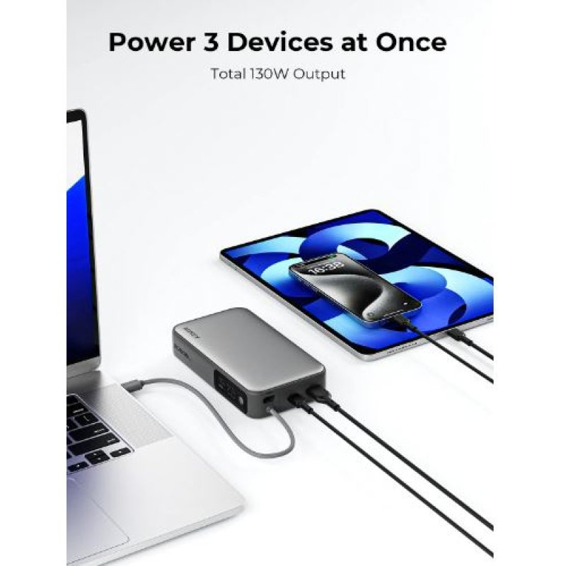 AUKEY PB-Y48 20000mAh 130W 1A1C1C Cable