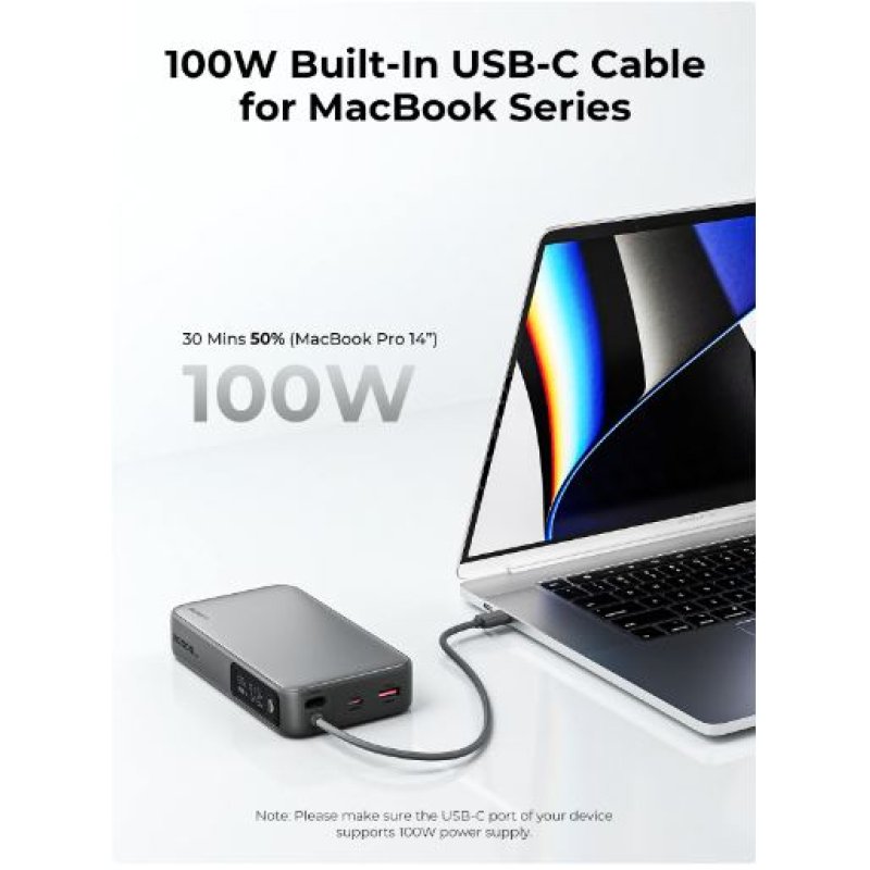 AUKEY PB-Y48 20000mAh 130W 1A1C1C Cable