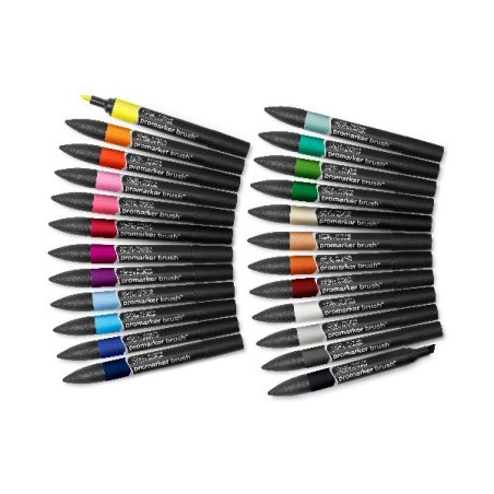 Winsor & Newton - Brushmarker Set - Student Designer - 24pcs Wallet