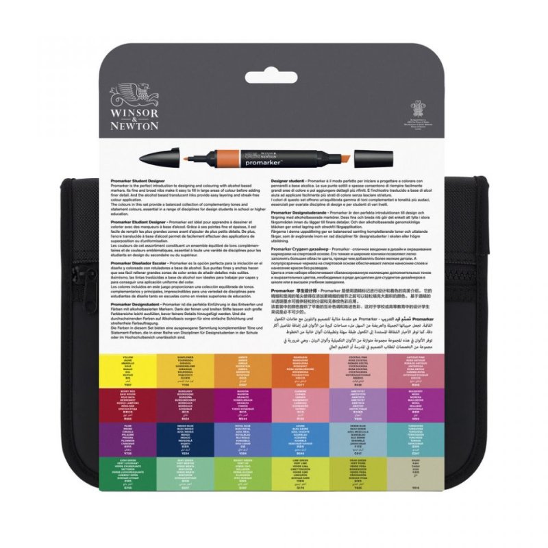 Winsor & Newton - Promarker Set - Student 24pcs Wallet