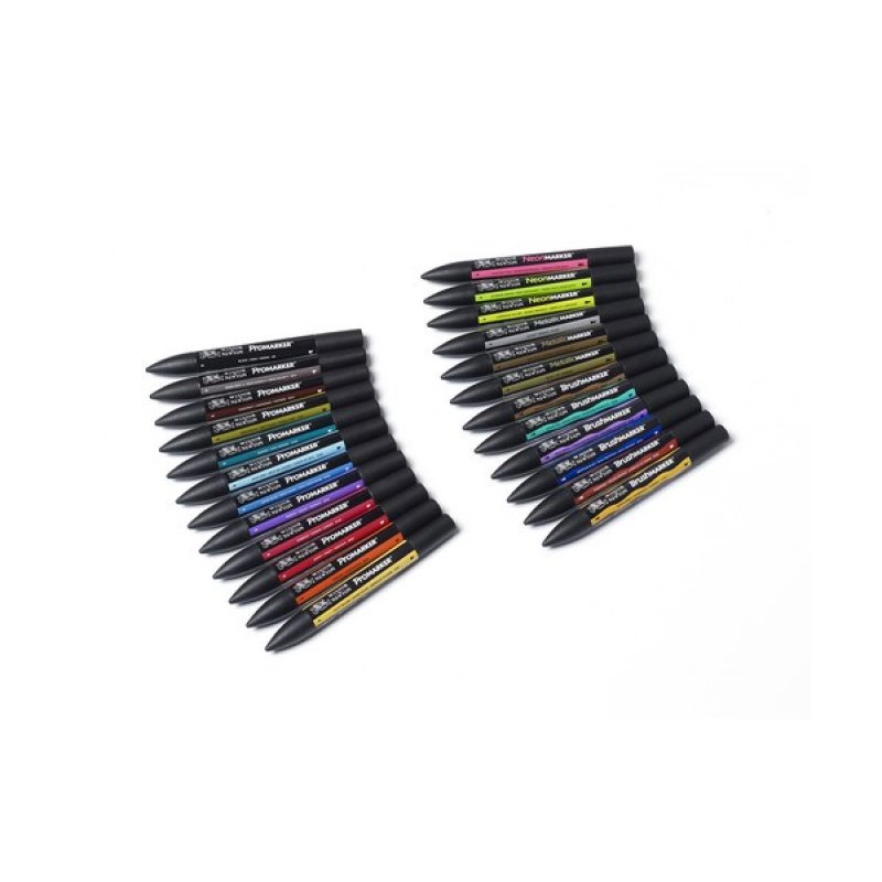 Winsor & Newton - Mixed marker set 24pcs wallet (832226)