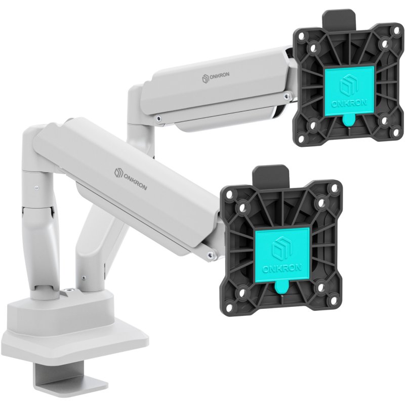 ONKRON G160-BW support d'écran plat pour bureau 81,3 cm (32") Blanc, Noir