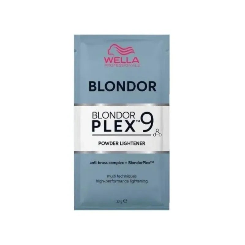 Wella Professionals Blondor Plex 9 produit éclaircissant pour cheveux 30 g Poudre Sachet