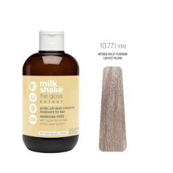 Milk Shake The Gloss, Vopsea demi-permanenta cu pH acid, 10.77 10VV, Platinum Intense Violet Blonde, Blond Platinat