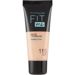 Maybelline New York Fit Me Matte Foundation Refines Pores Shade 115 Ivory 30ml