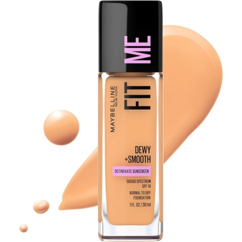 Maybelline Fit Me Dewy Smooth Foundation Soft Tan 1 fl oz 30ml Beige