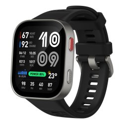 Amazfit Bip Max 5,26 cm (2.07") AMOLED Numérique 432 x 514 pixels Écran tactile Argent Wifi GPS (satellite)