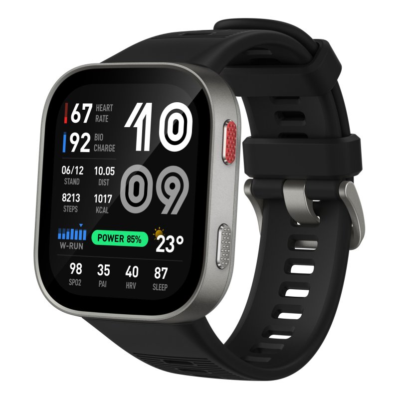 Amazfit Bip Max 5,26 cm (2.07") AMOLED Numérique 432 x 514 pixels Écran tactile Argent Wifi GPS (satellite)