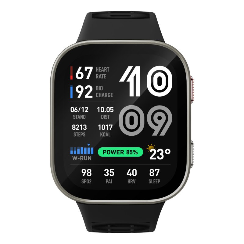 Amazfit Bip Max 5,26 cm (2.07") AMOLED Numérique 432 x 514 pixels Écran tactile Argent Wifi GPS (satellite)