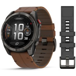 Garmin fēnix 8 Pro 3,56 cm (1.4") AMOLED 51 mm Numérique 454 x 454 pixels Écran tactile Gris, Titane Wifi GPS