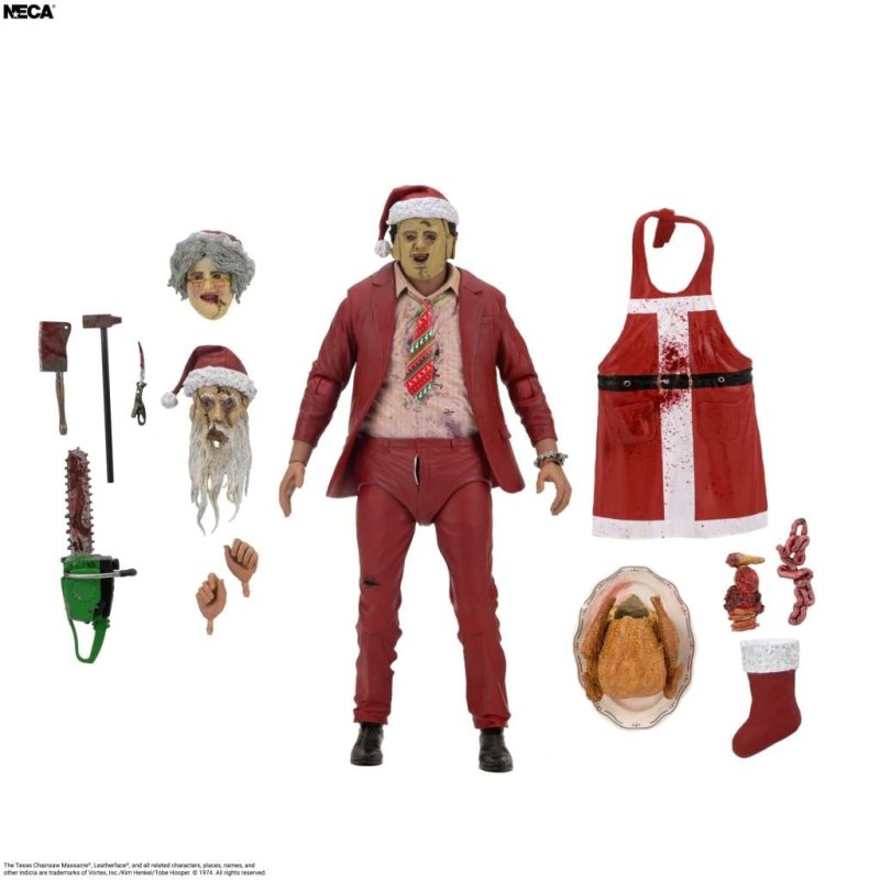 TEXAS CHAINSAW MASSACRE - Santa Leatherface - Figurine Ultimate 17cm