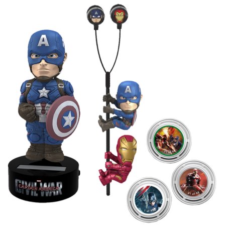 MARVEL - GIFT Set Body Knocker Scalers Hubsnaps - Captain America