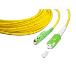 Lightwin LSP-09 E2/APC-SC/APC 1.0 câble InfiniBand et à fibres optiques 1 m E-2000 (LSH) Jaune