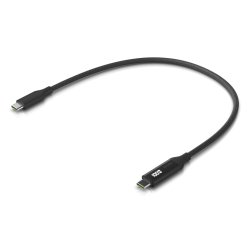 Ubiquiti UACC-Cable-USB-100W-0.3M-BK câble USB 0,3 m USB C 0,48 Gbit/s Noir, Gris