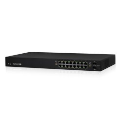 Ubiquiti ES-16-150W network switch Managed L2/L3 Gigabit Ethernet (10/100/1000) Power over Ethernet (PoE) Black