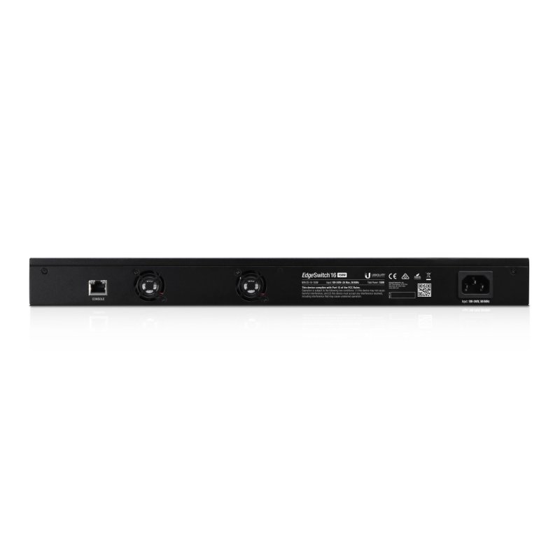 Ubiquiti ES-16-150W network switch Managed L2/L3 Gigabit Ethernet (10/100/1000) Power over Ethernet (PoE) Black