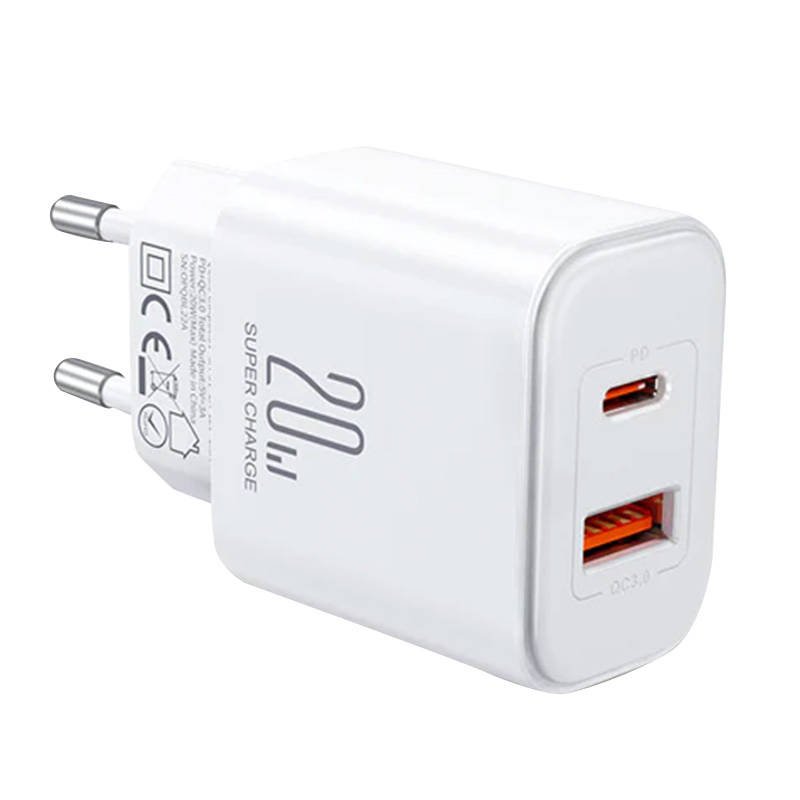 Charger Joyroom JR-TCF05 Flash, 20W C to L Cable 1m (White)