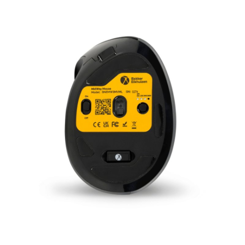 BAKKERELKHUIZEN Vertical mouse Mid Way left-handed 3 modes