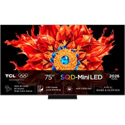 TCL MSQLED85L 75MSQLED85L TV 190.5 cm (75") 4K Ultra HD Smart TV Wi-Fi Black 3000 cd/m²