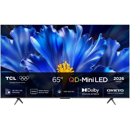 TCL QLED810L 65QLED810L TV 165.1 cm (65") 4K Ultra HD Smart TV Wi-Fi Black 450 cd/m²