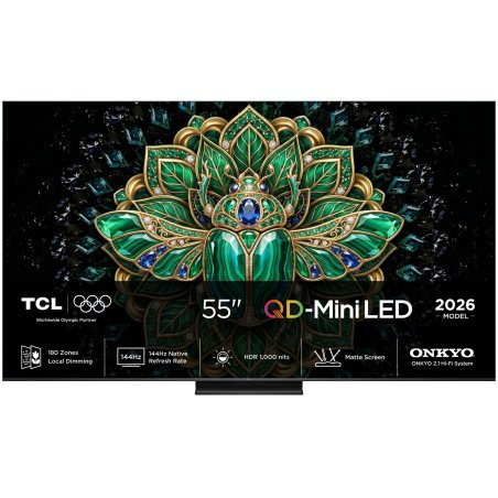 TCL MQLED75L 55MQLED75L TV 139,7 cm (55") 4K Ultra HD Smart TV Wifi Noir 1000 cd/m²