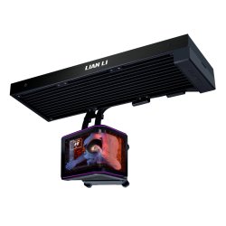 Lian Li HydroShift II OLED Curved 360 Fanless AiO-Wasserkühlung, 360 mm, OLED-Display - schwarz