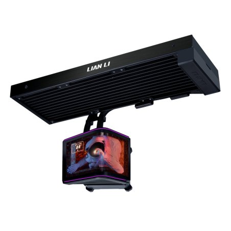 Lian Li HydroShift II OLED Curved 360 Fanless AiO-Wasserkühlung, 360 mm, OLED-Display - schwarz
