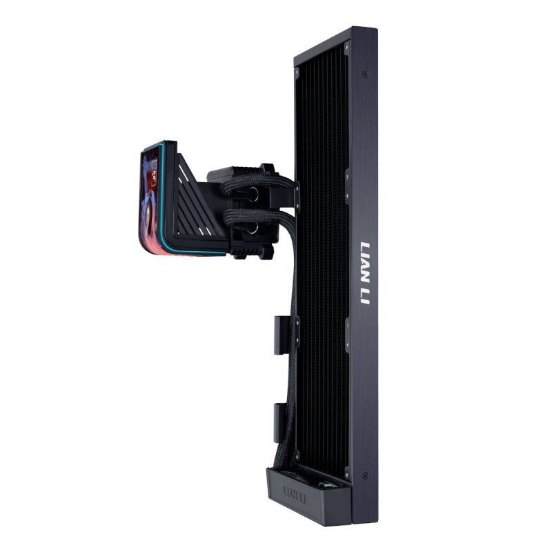 Lian Li HydroShift II OLED Curved 360 Fanless AiO-Wasserkühlung, 360 mm, OLED-Display - schwarz