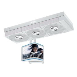 Lian Li HydroShift II OLED Curved 360 UNI FAN P28 AiO-Wasserkühlung, 360 mm, OLED-Display, P28-Lüfter - weiß