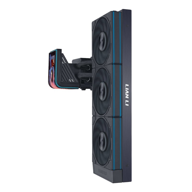 Lian Li HydroShift II OLED Curved 360 UNI FAN P28 AiO-Wasserkühlung, 360 mm, OLED-Display, P28-Lüfter - schwarz