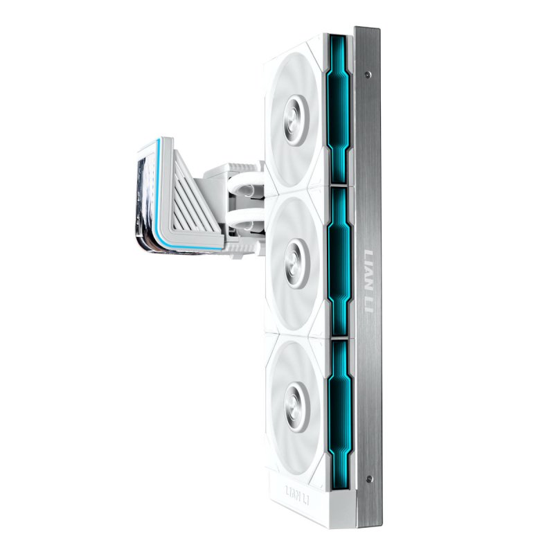 Lian Li HydroShift II OLED Curved 360 UNI FAN TL AiO-Wasserkühlung, 360 mm, OLED-Display, TL-FLEX-Lüfter - weiß