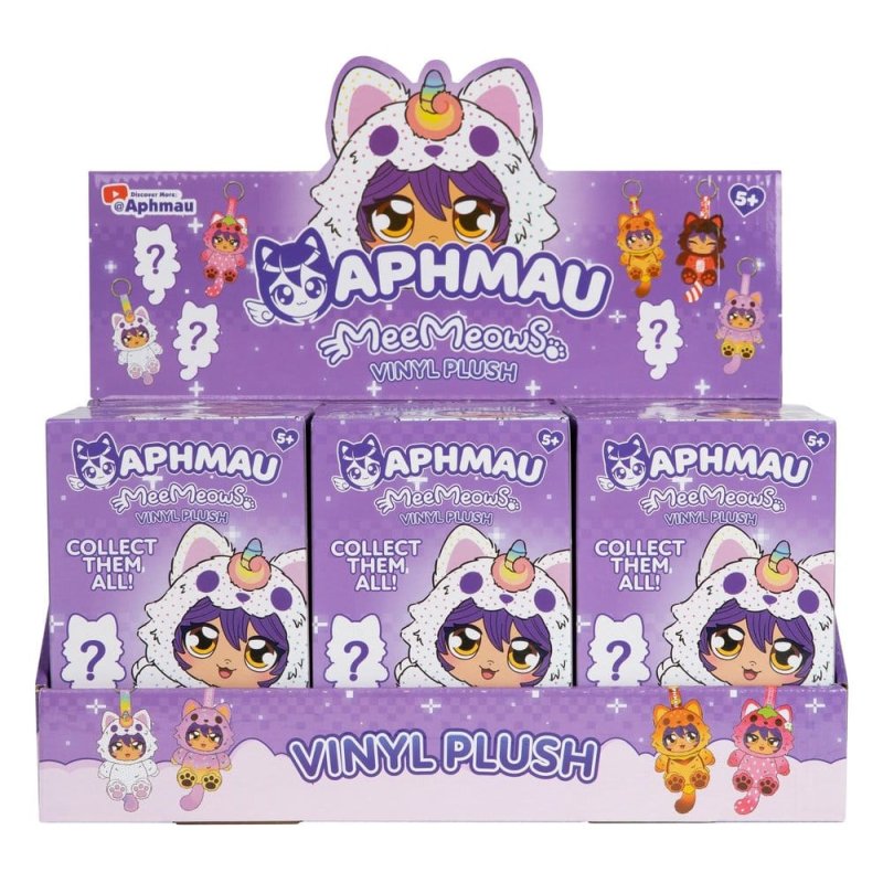 Aphmau Vinyl Plush Bag Charm Blind Box Display (6)