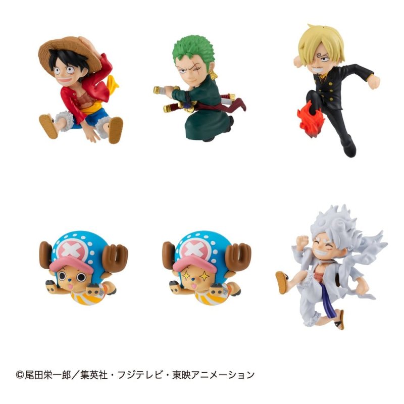 One Piece Tobimas Mini Figures 5 cm Blind Box Display (6) (Repeat)