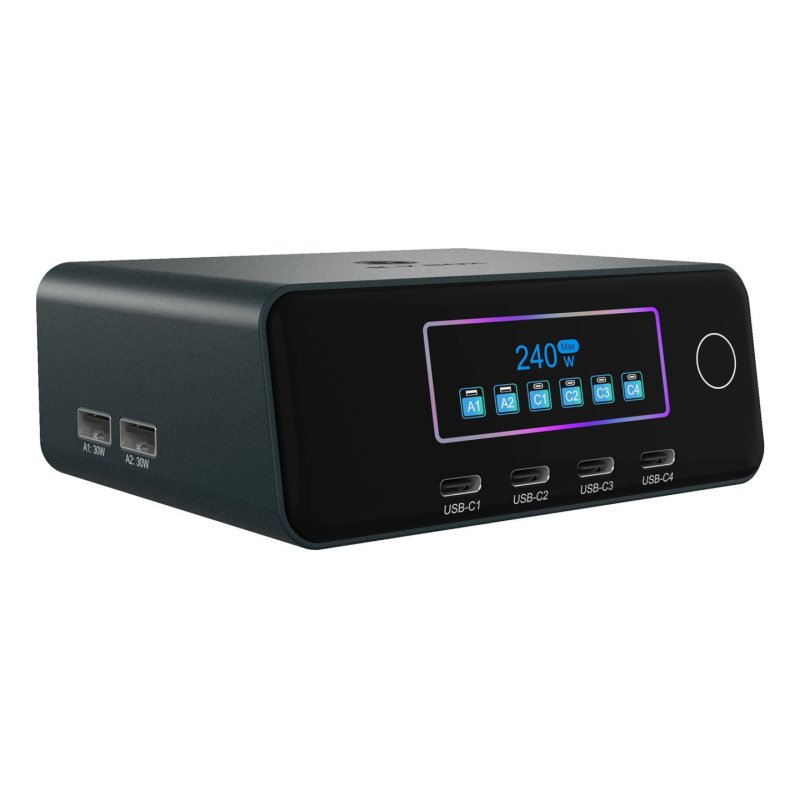 ICY BOX IB-PS2401 Universel Noir Secteur Charge rapide Intérieure