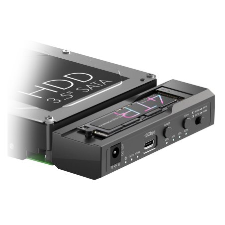 ICY BOX IB-2911MSCL-CU31 Boîtier disque dur/SSD Noir M.2/2.5"/3.5"