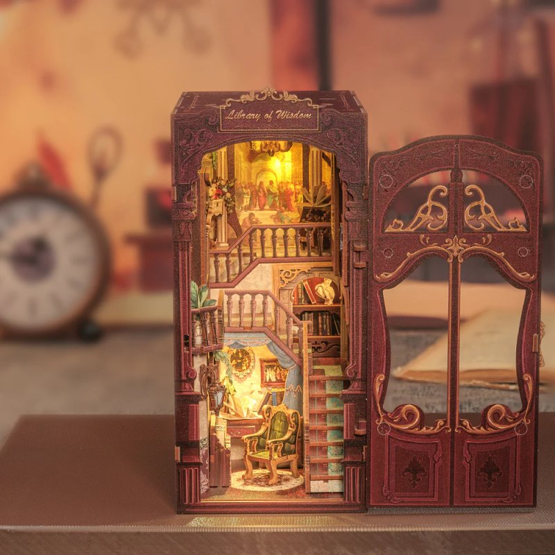 BOOK NOOK - LIBRAIRIE DE WISDOM - DÉCOR MINIATURE