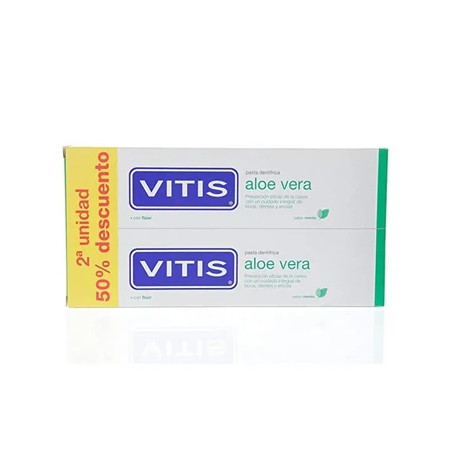 Vitis Vits Aloe Vera Toothpaste Mint Flavour - 2x150ml