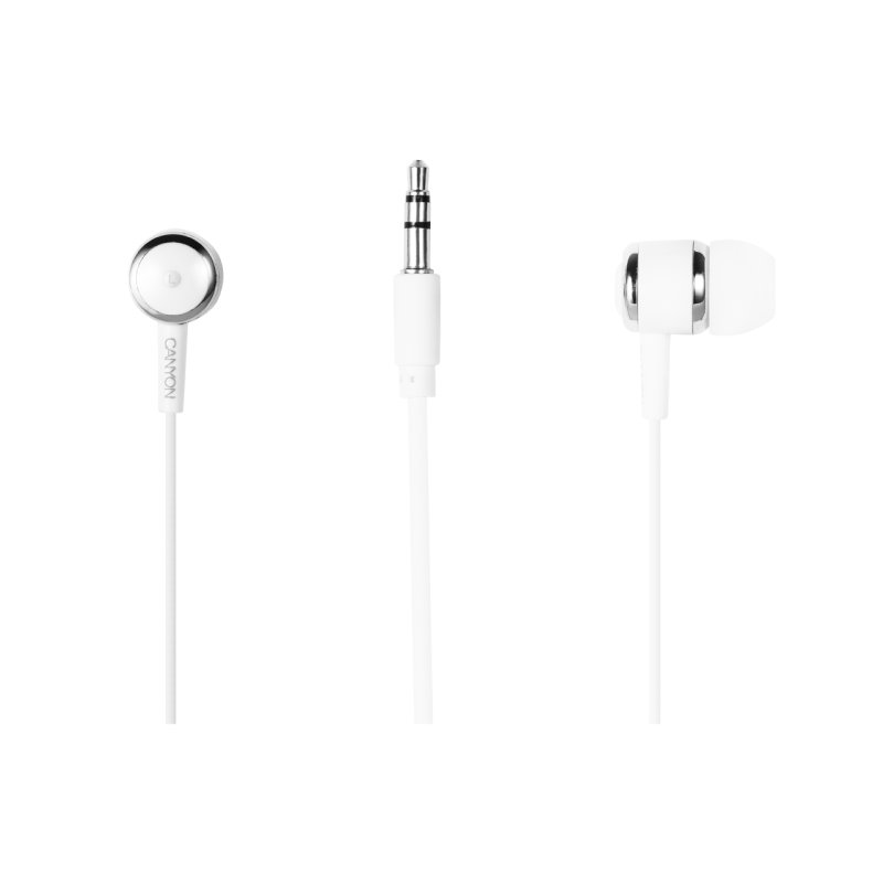CANYON headphones EPM-01 Mic 1.2m White