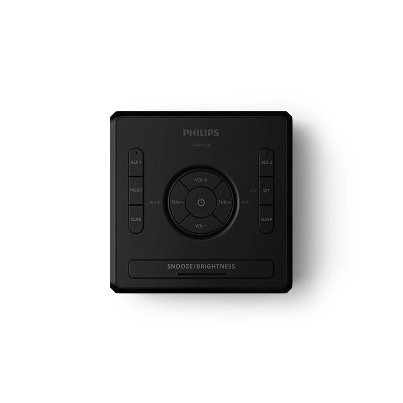 Philips TAR4500/10 alarm clock Digital alarm clock Black