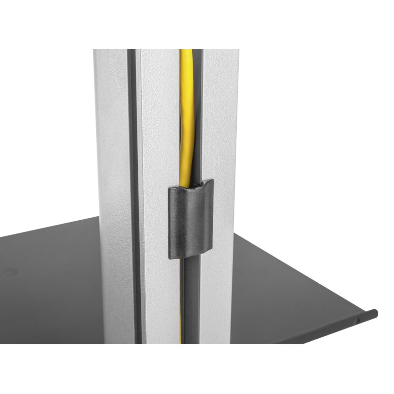 EQUIP 650621 Min. 94 cm (37") Max. 177,8 cm (70") Max. VESA 600 x 400 mm 30 kg Schwarz, Edelstahl