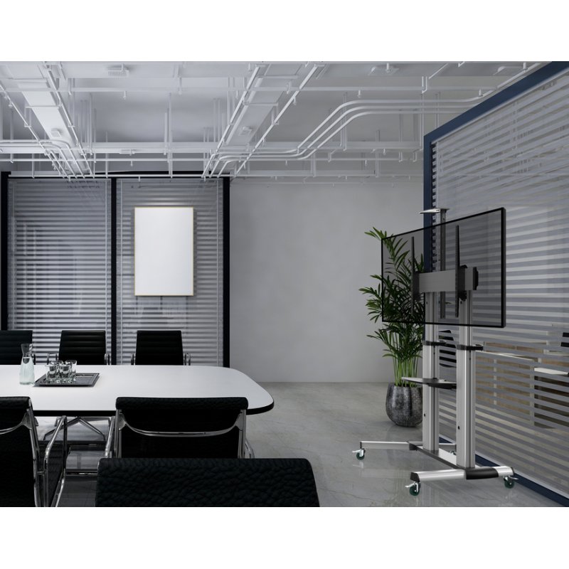 EQUIP 650605 TV Wagen Min. 152,4 cm (60") Max. 2,54 m (100") Max. VESA 1000 x 600 mm 100 kg Aluminium