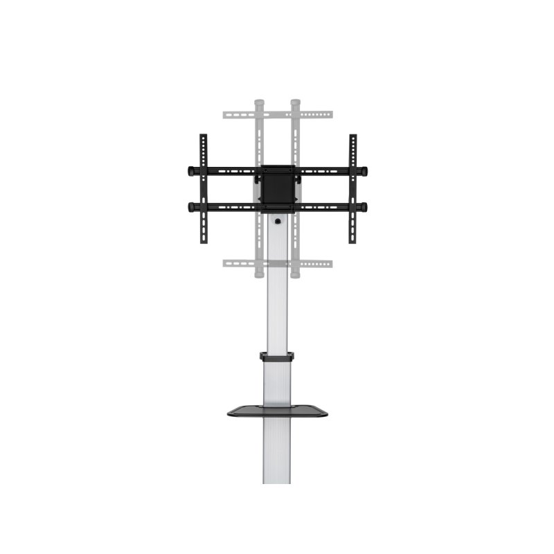 EQUIP 650630 TV-Bodenständer Min. 94 cm (37") Max. 2,18 m (86") Max. VESA 600 x 400 mm 50 kg Silber