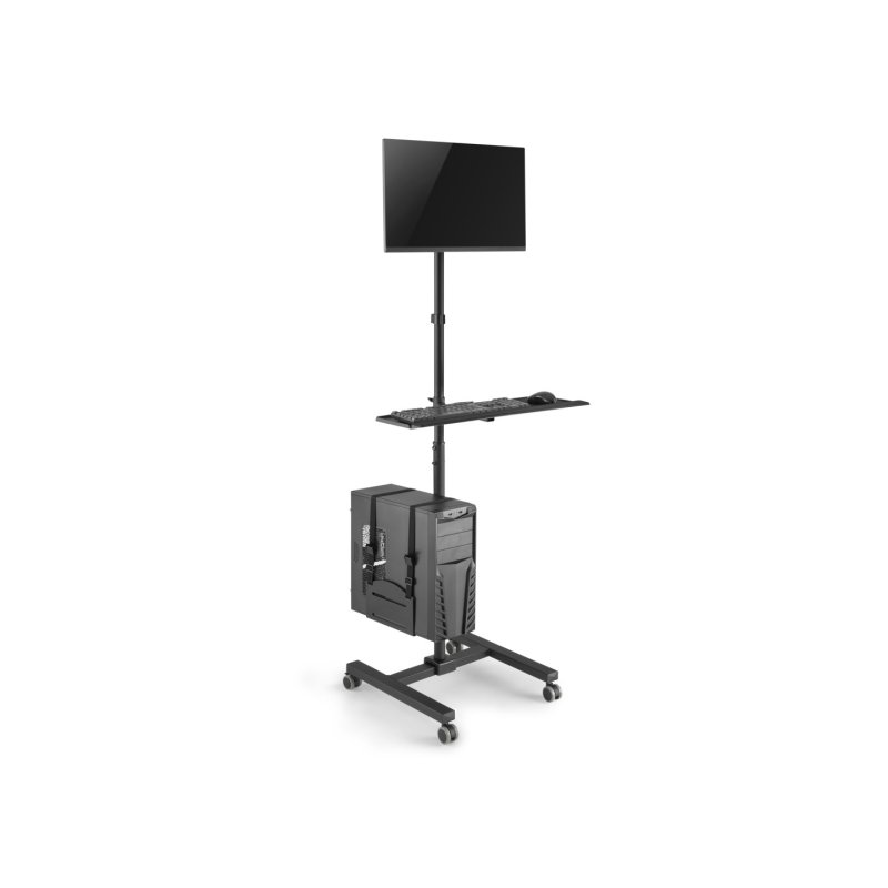 EQUIP 650171 Multimedia-Wagen Min. 43,2 cm (17") Max. 81,3 cm (32") Max. VESA 100 x 100 8 kg Schwarz