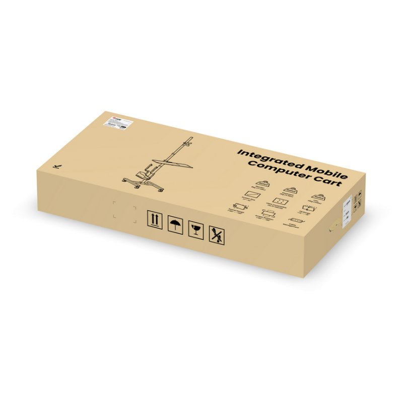 EQUIP 650171 Multimedia-Wagen Min. 43,2 cm (17") Max. 81,3 cm (32") Max. VESA 100 x 100 8 kg Schwarz