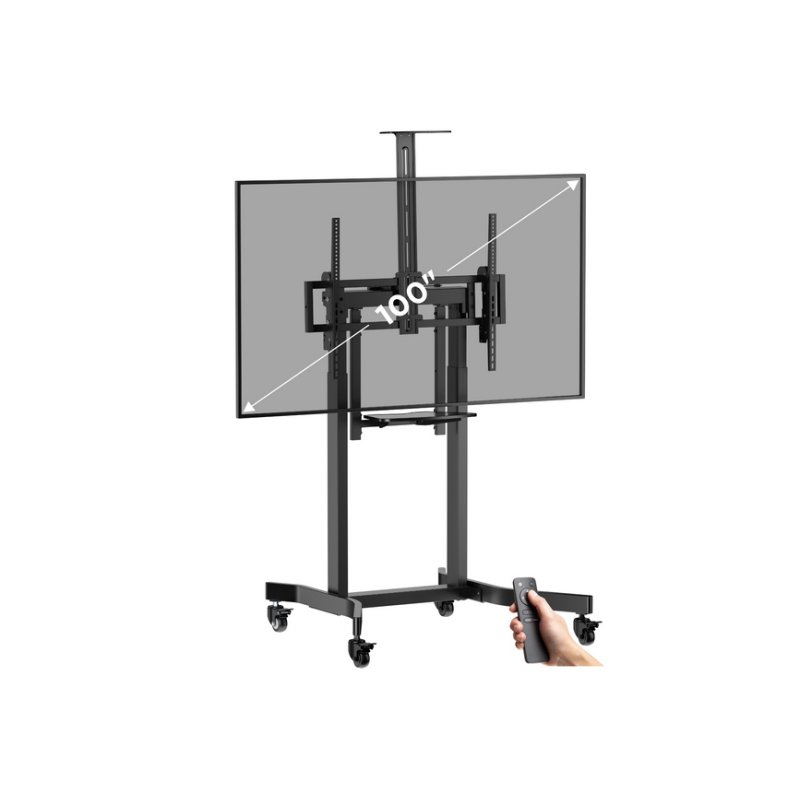 EQUIP 650633 Bodenstandhalter Min. 139,7 cm (55") Max. 2,54 m (100") Max. VESA 800 x 600 mm 120 kg Schwarz