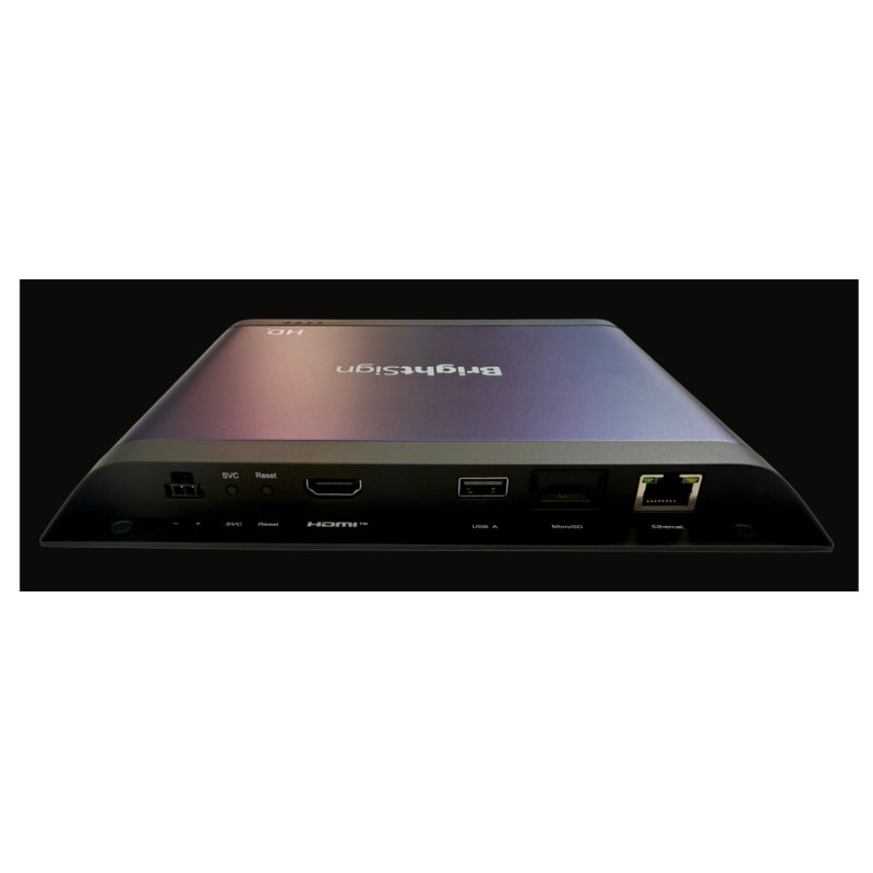 BrightSign HD1026 digital media player Black 4K Ultra HD 3840 x 2160 pixels Wi-Fi
