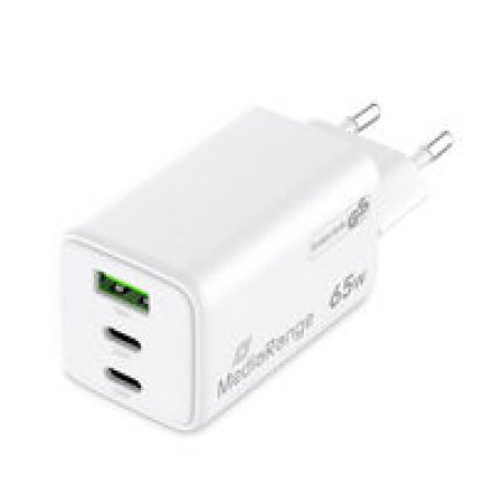 MediaRange GaN Ladeadapter 65W weiß
