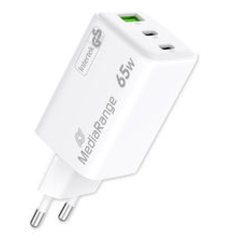 MediaRange MRMA116-2 mobile device charger Smartphone, Tablet White AC Fast charging Indoor