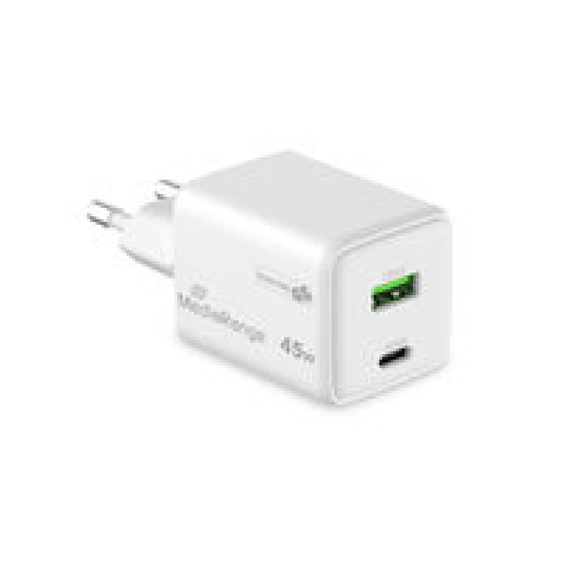 MediaRange MRMA113-2 chargeur d'appareils mobiles Smartphone, Tablette Blanc Secteur Charge rapide Intérieure