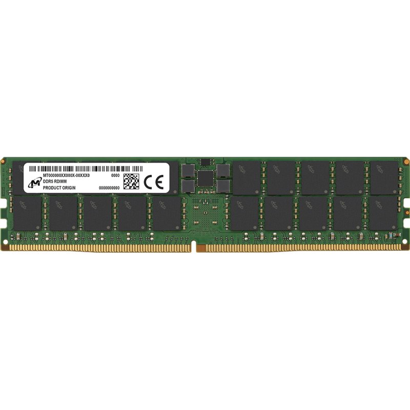 Micron MTC40F204WS1RC64BC1R module de mémoire 96 Go 1 x 96 Go DDR5 6400 MT/s 288-pin DIMM ECC